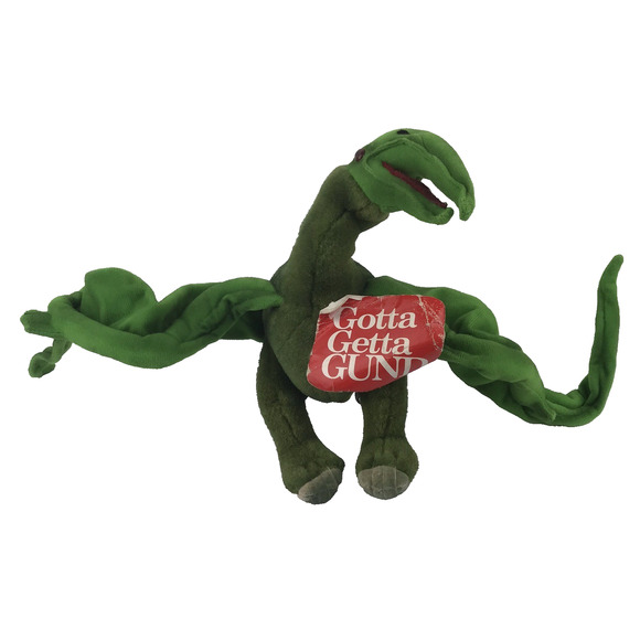 Vintage Gund Pterandon 10” Green Plush Jurassic Dinosaur Stuffed Animal w/ Tag - Picture 3 of 14